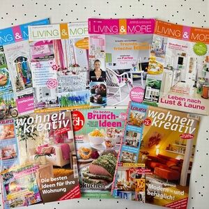 📚 Living & More 📚 Magazine Collection in German set of 7